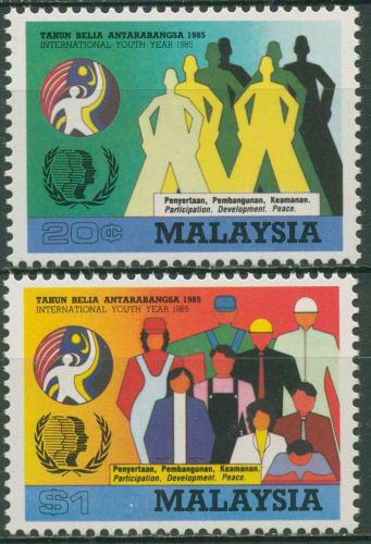 Malaysia 1985 Jahr der Jugend 302/03 postfrisch