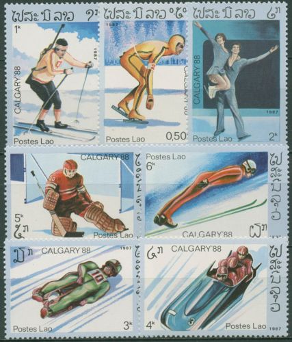 Laos 1987 Olympische Winterspiele Calgary 965/71 postfrisch