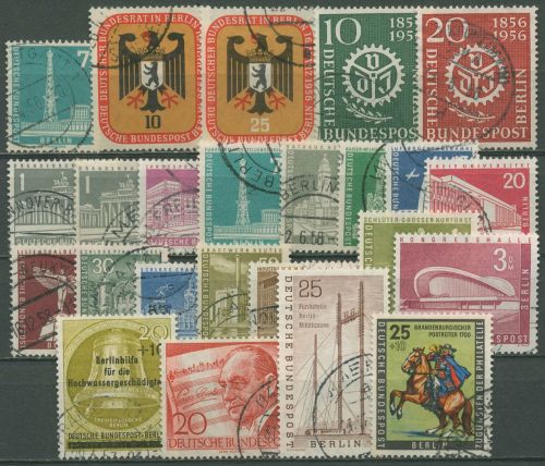 Berlin Jahrgang 1956 komplett (135/58) gestempelt