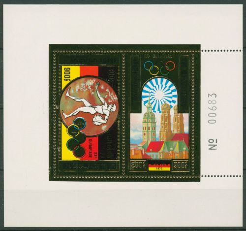 Kambodscha 1972 Olympische Sommerspiele München Block 29 A postfrisch (C98111)