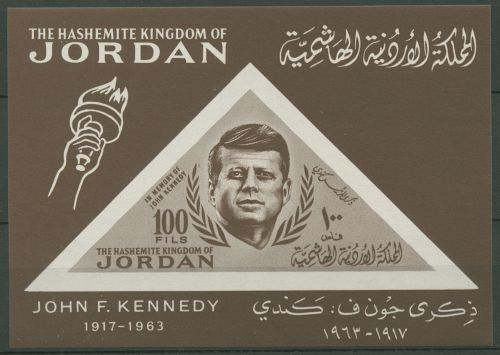 Jordanien 1964 Präsident John F. Kennedy Block 13 postfrisch (C98156)