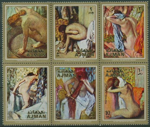 Ajman 1971 Gemälde: Edgar Degas 835/40 A ZD postfrisch (C98187)