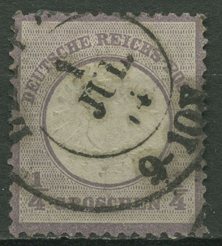 Deutsches Reich 1872 Adler mit großem Brustschild 16 gestempelt