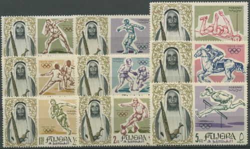 Fujeira 1964 Olympia Sommerspiele Tokio 19/27 A postfrisch