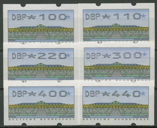 Bund ATM 1997 Automatenmarken Versandstellensatz 2.2.1 VS 4 postfrisch