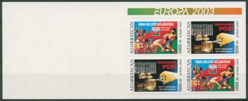 Aserbaidschan 2003 CEPT Plakate Markenheftchen 543/44 MH postfrisch (C98294)