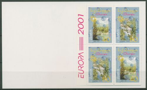 Georgien 2001 Europa CEPT Wasser Markenheftchen 376/77 MH postfrisch (C98298)