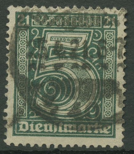 Deutsches Reich Dienstmarken 1920 für Preußen D 16 gestempelt