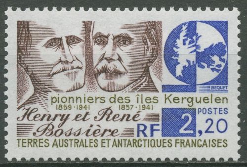 Franz. Antarktis 1989 Forscher Henry und René Bossière 255 postfrisch