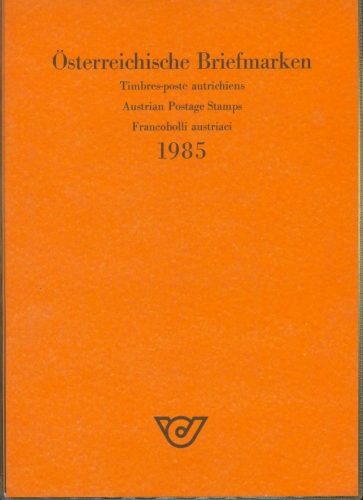 Österreich 1985 Jahresmappe der Post mit allen Ausgaben postfrisch (SG5777)