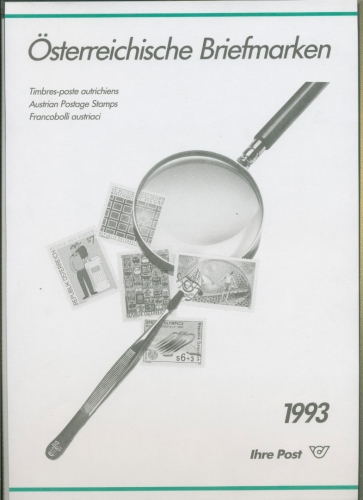 Österreich 1993 Jahresmappe der Post mit allen Ausgaben postfrisch (SG5769)