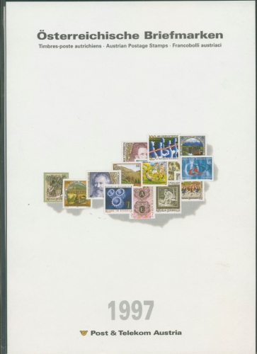 Österreich 1997 Jahresmappe der Post mit allen Ausgaben postfrisch (SG5765)