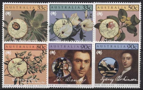 Australien 1986 200 Jahre Kolonisation Die Reise Kapitän Cook 960/65 postfrisch