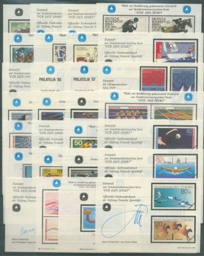 Entwürfe "Für den Sport", Offizielle Drucke der Deutschen Sporthilfe (SG9061)