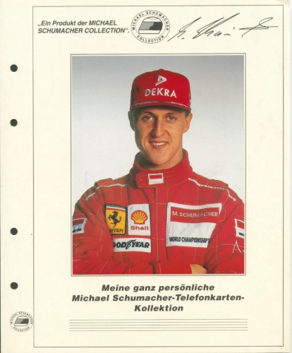 Michael Schuhmacher Telefonkartensammlung 1995/98 mit 19 Karten (XXL9147)