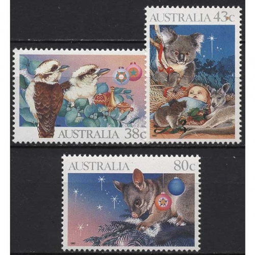 Australien 1990 Weihnachten Tiere 1230/32 postfrisch