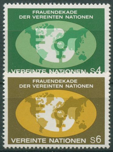 UNO Wien 1980 Frauendekade Weltkarte 9/10 postfrisch