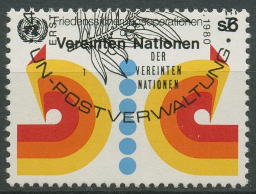 UNO Wien 1980 Frieden Blauhelme 11 gestempelt