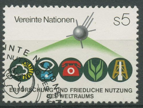 UNO Wien 1982 Weltraumforschung 26 gestempelt