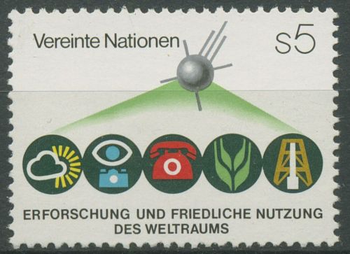 UNO Wien 1982 Weltraumforschung 26 postfrisch