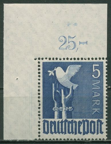 Alliierte Besetzung 1947 Friedenstaube 962 b Ecke 1 ndgz postfrisch geprüft