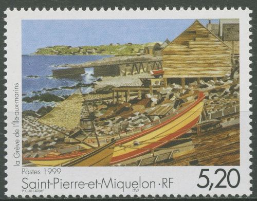 Saint-Pierre et Miquelon 1999 Strand auf Ile-aux-Marins Gemälde 770 postfrisch