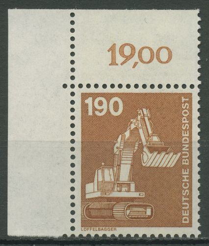 Bund Bogenmarken 1982 Industrie & Technik 1136 Ecke 1 postfrisch