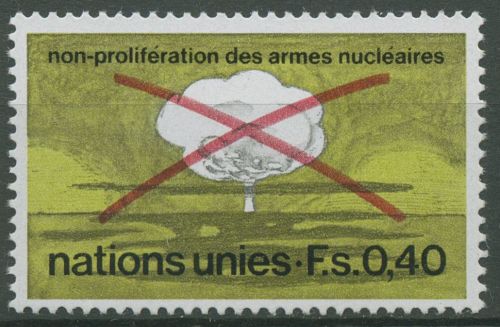 UNO Genf 1972 Kernwaffensperrvertrag 23 postfrisch