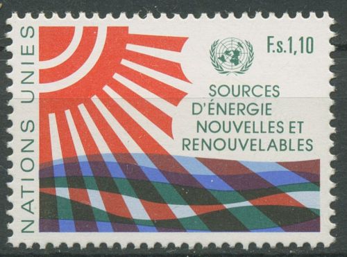 UNO Genf 1981 Erneuerbare Energie Sonne und Meer 100 postfrisch