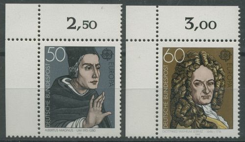 Bund 1980 Bedeutende Persönlichkeiten 1049/50 Ecke 1 oben links postfrisch (E34)