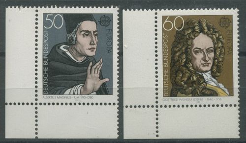 Bund 1980 Bedeutende Persönlichkeiten 1049/50 Ecke 3 unten links postfrisch(E36)