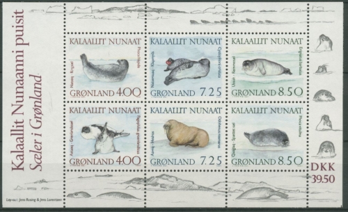 Grönland 1991 Tiere Robben Block 3 postfrisch (C13820)