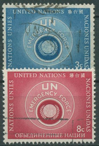 UNO New York 1957 Noteinsatztruppe UNEF 57/58 I gestempelt