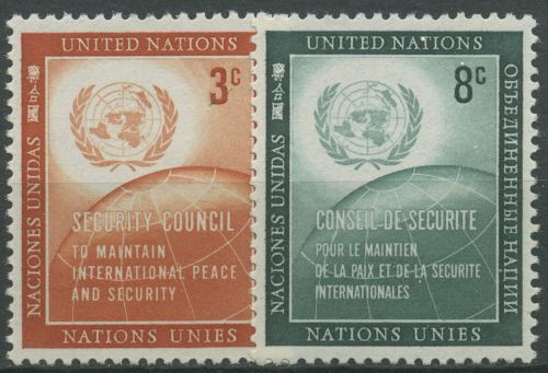 UNO New York 1957 Sicherheitsrat 62/63 postfrisch