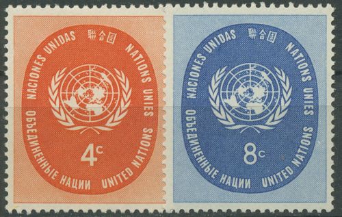UNO New York 1958 UNO-Emblem 70/71 postfrisch