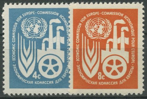 UNO New York 1959 Wirtschaftkommission Europa ECE 78/79 postfrisch