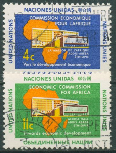 UNO New York 1961 Wirtschaftskommission Afrika ECA 109/10 gestempelt