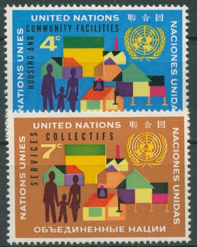 UNO New York 1962 Wohnungsbau Gemeinschaftseinrichtungen 114/15 postfrisch