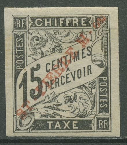Saint-Pierre et Miquelon 1893 Allgemeine Kolonialausgabe Portomarke 3 mit Falz
