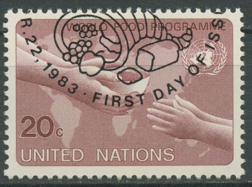 UNO New York 1983 Welternährungsprogramm WFP 419 gestempelt