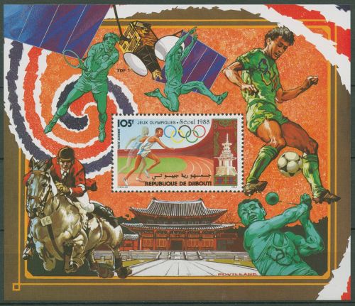 Dschibuti 1988 Olympische Spiele Seoul Block 145 A postfrisch (C40137)