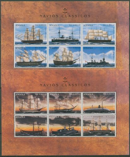 Angola 1996 Kriegsschiffe Segelschiffe 1070/81 K postfrisch (C40143)