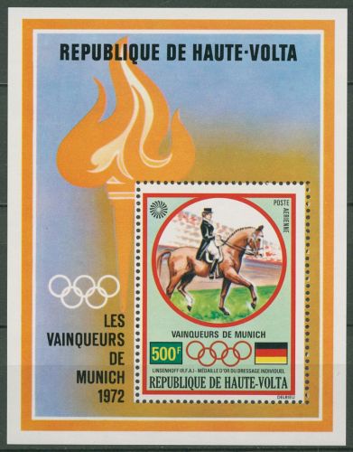 Obervolta 1972 Olympische Spiele München Block 8 postfrisch (C40154)