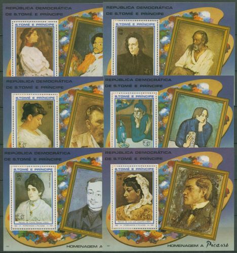 Sao Tomé und Príncipe 1982 Pablo Picasso Block 107/12 A postfrisch (C40163)