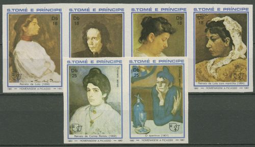 Sao Tomé und Príncipe 1982 Pablo Picasso 801/06 B ZD postfrisch (C40168)