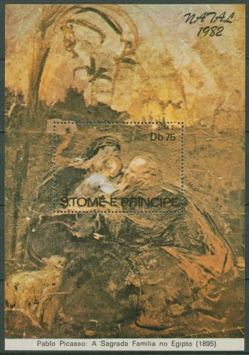 Sao Tomé und Príncipe 1982 Pablo Picasso Block 106 A postfrisch (C40175)
