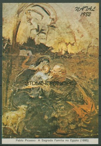 Sao Tomé und Príncipe 1982 Pablo Picasso Block 106 B postfrisch (C40176)