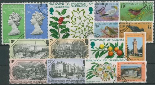 Guernsey 1978 Kompletter Jahrgang 157/72 gestempelt (G98361)
