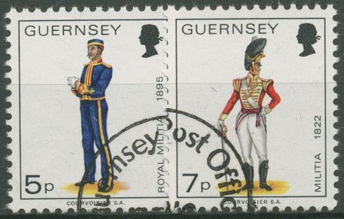 Guernsey 1976 Militäruniformen 135/36 gestempelt