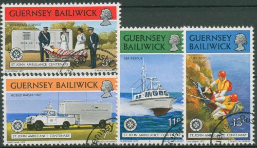 Guernsey 1977 Johanniterorden Krankenpflege 153/56 gestempelt